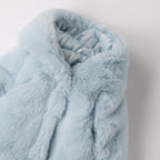 White Eco-Fur Coat for Girls 3F735/3942