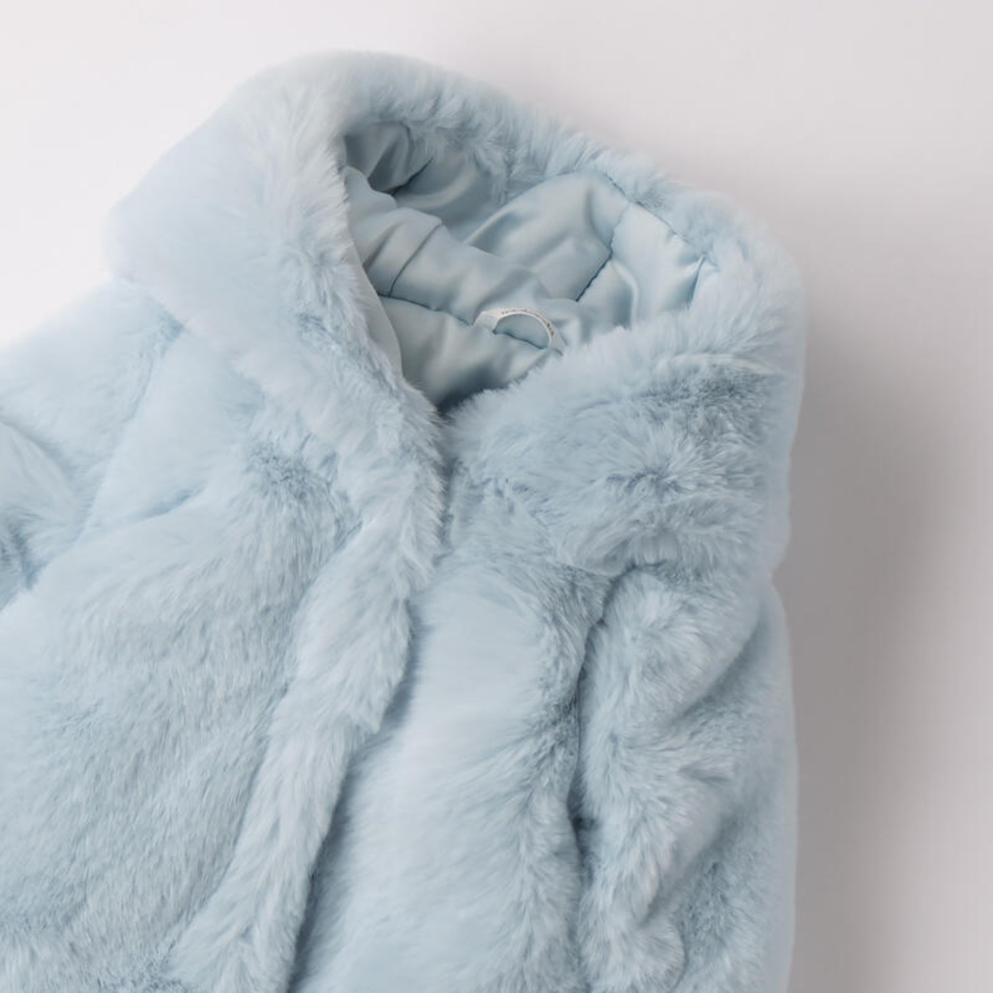 White Eco-Fur Coat for Girls 3F735/3942