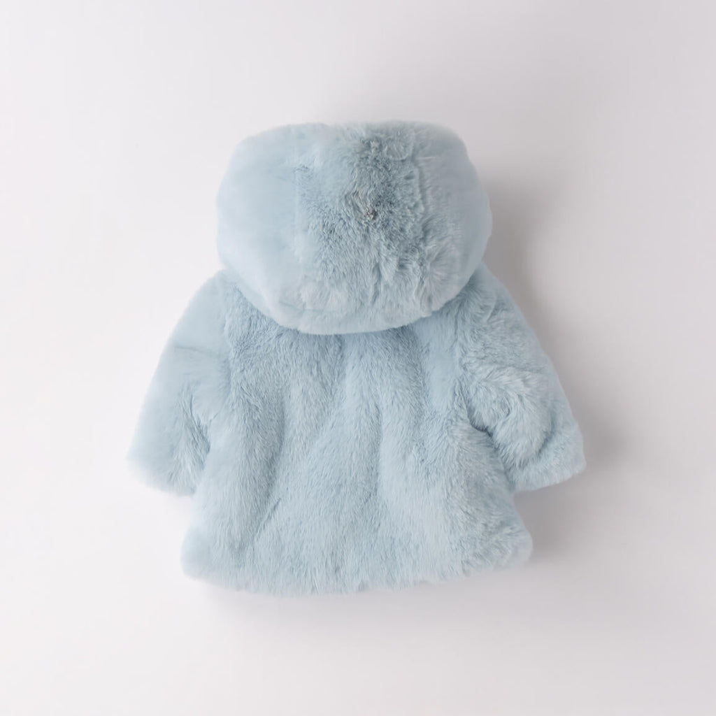 White Eco-Fur Coat for Girls 3F735/3942