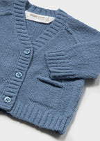 Cardigan Cotone Tricot Blu 1306/34 corredino e abbigliamento neonato | NANU' BABY