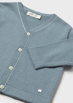 Cardigan Cotone Tricot Verde 1310/75 corredino e abbigliamento neonato | NANU' BABY