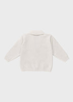 Cardigan Maglia Bottoni Bianco corredino e abbigliamento neonato | NANU' BABY