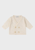 Cardigan Maglia Panna Incrociato ECA007I/P corredino e abbigliamento neonato | NANU' BABY