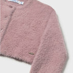 Cardigan pellicciotto Bimba Rosa 2357/64 corredino e abbigliamento neonato | NANU' BABY