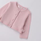 Pink Cotton and Wool Knit Cardigan for Girls 3F703/2714