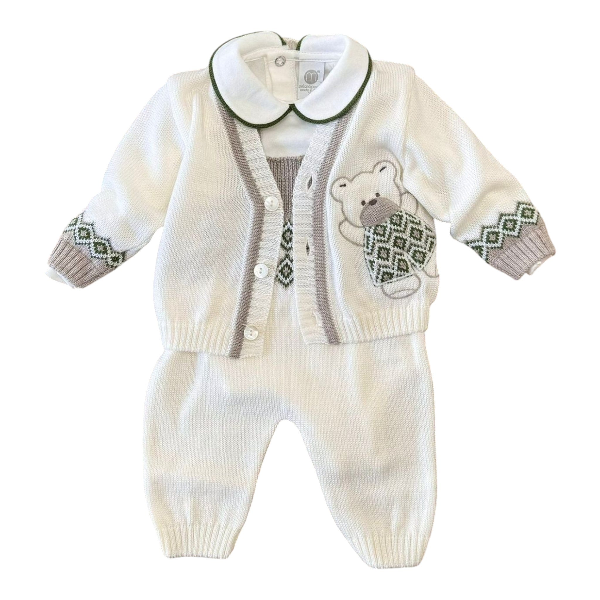 Baby Bear Newborn Outfit, Vanilla, IB5131/V