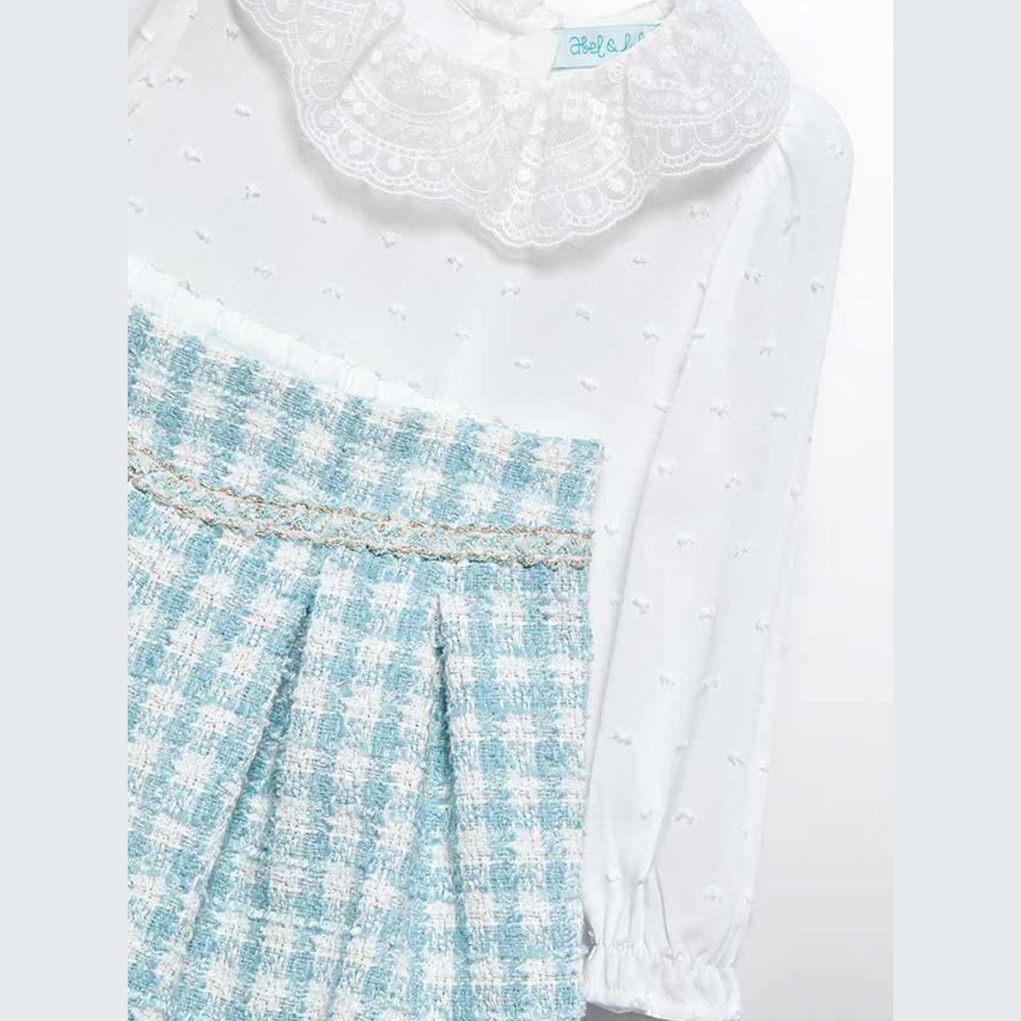 Compl.bermuda quadri lurex Bimba Verde 5712/9 corredino e abbigliamento neonato | NANU' BABY