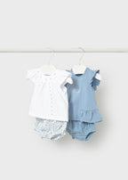 Completo 4 Pezzi Cotone Turchese 1639/70 corredino e abbigliamento neonato | NANU' BABY