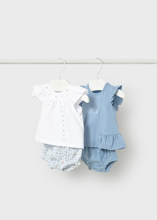 Completo 4 Pezzi Cotone Turchese 1639/70 corredino e abbigliamento neonato | NANU' BABY