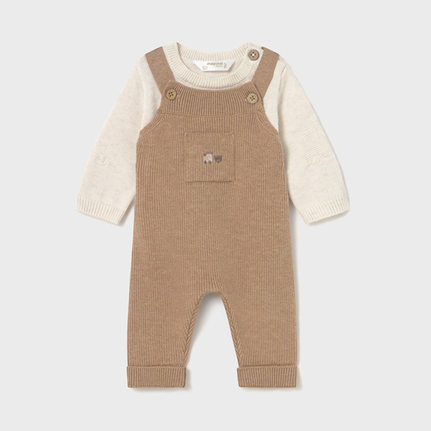 Completo Bimbo Marrone 2646/10 corredino e abbigliamento neonato | NANU' BABY