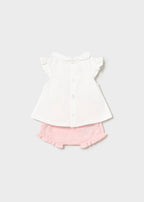 Completo Blusa Culotte Rosa 1288/56 corredino e abbigliamento neonato | NANU' BABY