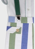 Completo Bretelle Bottoncini Erba 0255/45 corredino e abbigliamento neonato | NANU' BABY