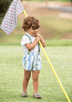 Completo Bretelle Bottoncini Erba 0255/45 corredino e abbigliamento neonato | NANU' BABY