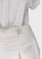 Completo Cerimonia Elegante Panna B3411/94 corredino e abbigliamento neonato | NANU' BABY