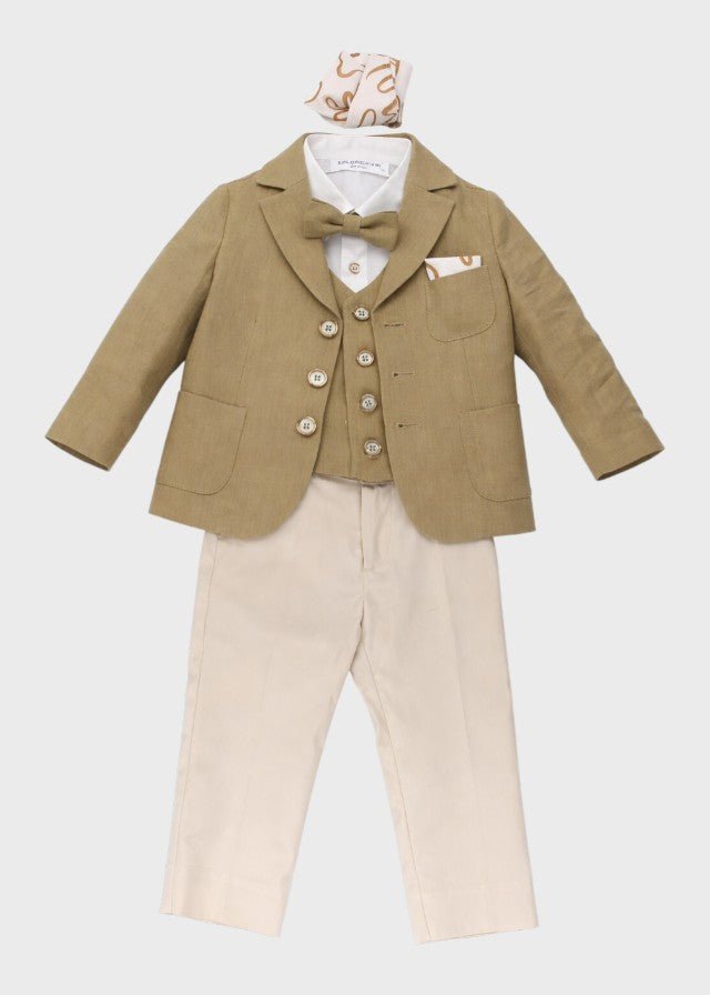 Completo Cerimonia Verde MN568442/4951 corredino e abbigliamento neonato | NANU' BABY