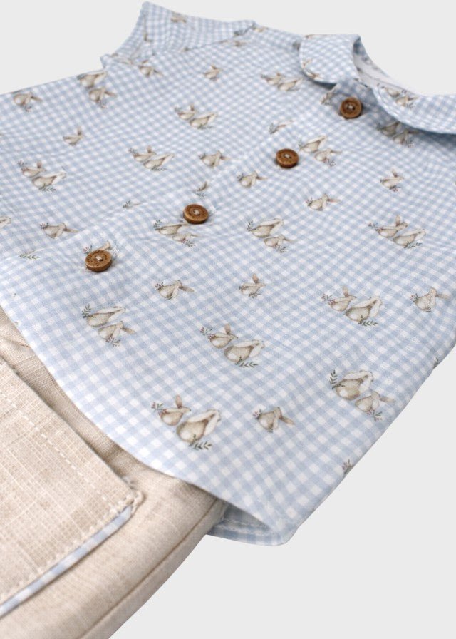 Completo Coniglietti Cielo 0012/59 corredino e abbigliamento neonato | NANU' BABY