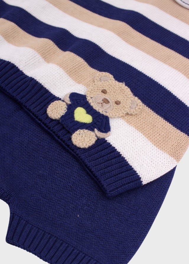 Completo Corto Teddy Blu EK6052 corredino e abbigliamento neonato | NANU' BABY