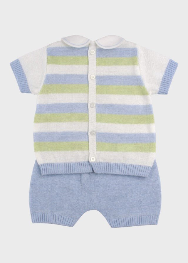 Completo Corto Teddy Cielo EK6052/C corredino e abbigliamento neonato | NANU' BABY