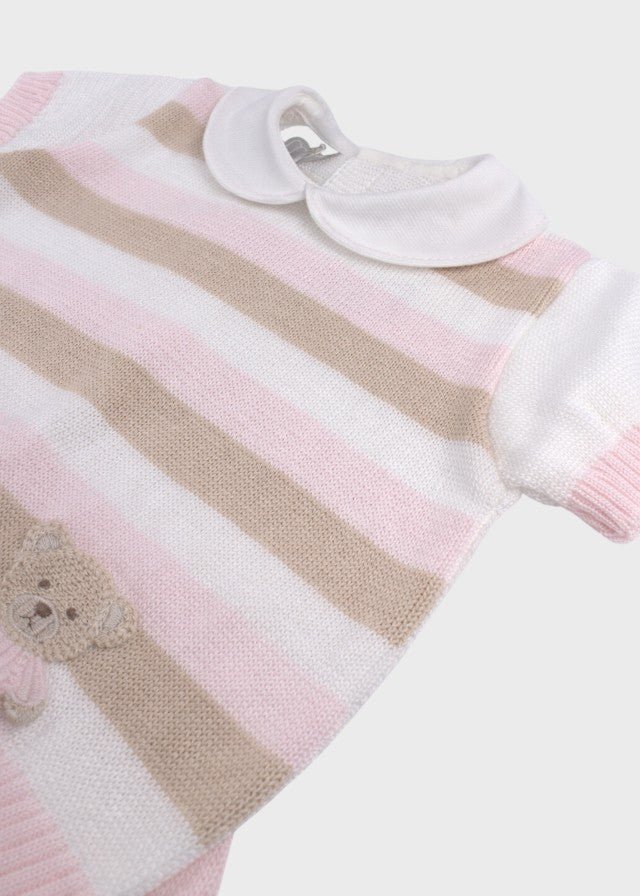 Completo Corto Teddy Rosa EK6052/R corredino e abbigliamento neonato | NANU' BABY