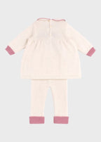 Completo Cotone Fiocco Melograno Vaniglia EK1619 corredino e abbigliamento neonato | NANU' BABY