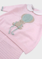 Completo Cotone Mongolfiera Rosa EK5019R corredino e abbigliamento neonato | NANU' BABY