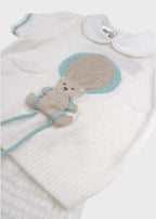 Completo Cotone Mongolfiera Verde EK5052V corredino e abbigliamento neonato | NANU' BABY