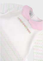 Completo Cotone Rosa Pesco EK1319 corredino e abbigliamento neonato | NANU' BABY