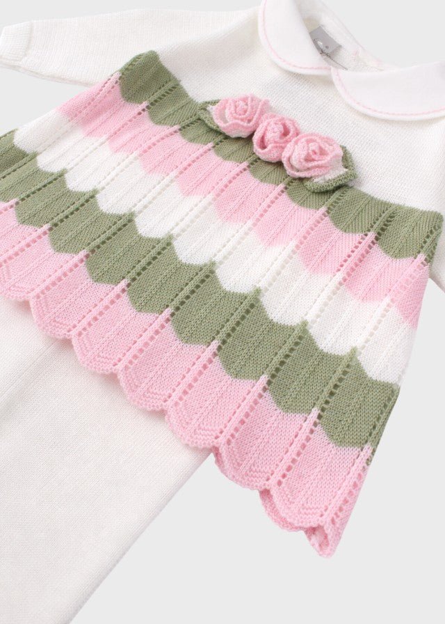 Completo Cotone Rosa Pesco EK1819 corredino e abbigliamento neonato | NANU' BABY