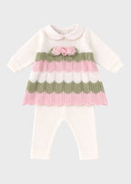 Completo Cotone Rosa Pesco EK1819 corredino e abbigliamento neonato | NANU' BABY