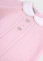 Completo Cuoricini Tortora Rosa EK6319/R corredino e abbigliamento neonato | NANU' BABY