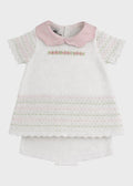 Completo Nascita Cotone Rosa Pesco EK1319C corredino e abbigliamento neonato | NANU' BABY