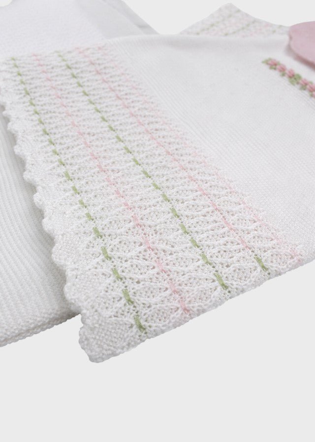 Completo Nascita Cotone Rosa Pesco EK1319C corredino e abbigliamento neonato | NANU' BABY