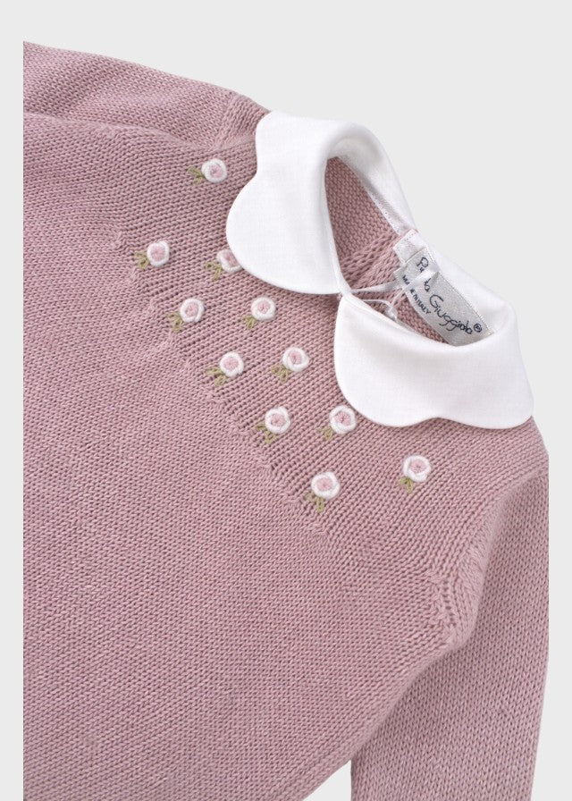 Completo Nascita Fiorellini Ricamati TERESA Rosa corredino e abbigliamento neonato | NANU' BABY