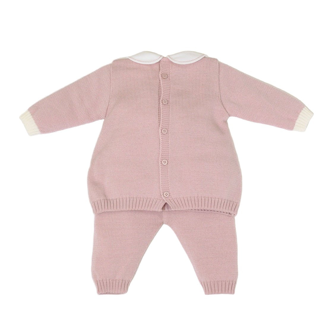 Completo Nascita Neonata Lana Vergine Marsala Vaniglia - MARLÙ IN6819/R corredino e abbigliamento neonato | NANU' BABY