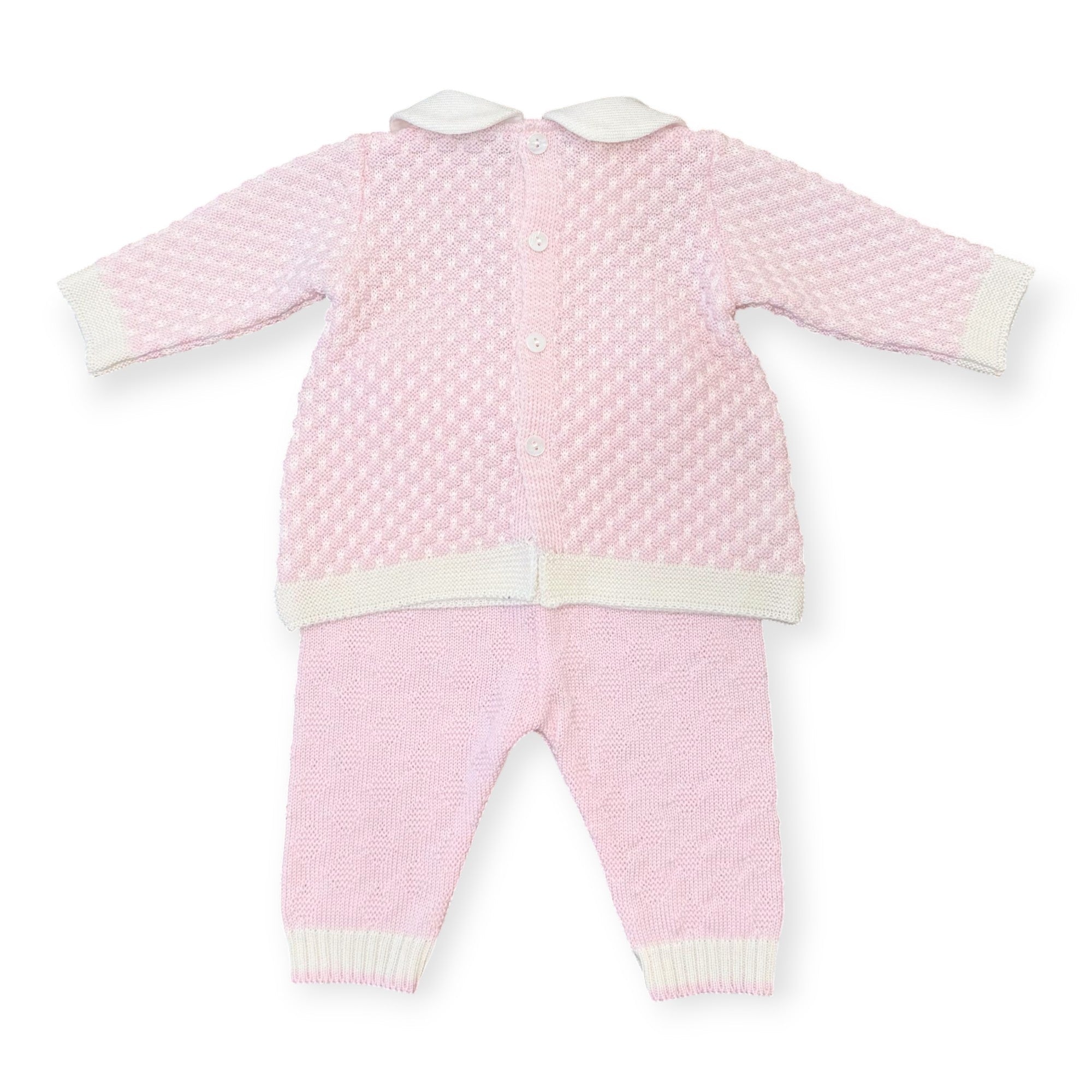 Completo Nascita Neonata Rosa 100% Lana Fiocco 7767 corredino e abbigliamento neonato | NANU' BABY
