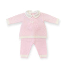 Completo Nascita Neonata Rosa 100% Lana Fiocco 7767 corredino e abbigliamento neonato | NANU' BABY