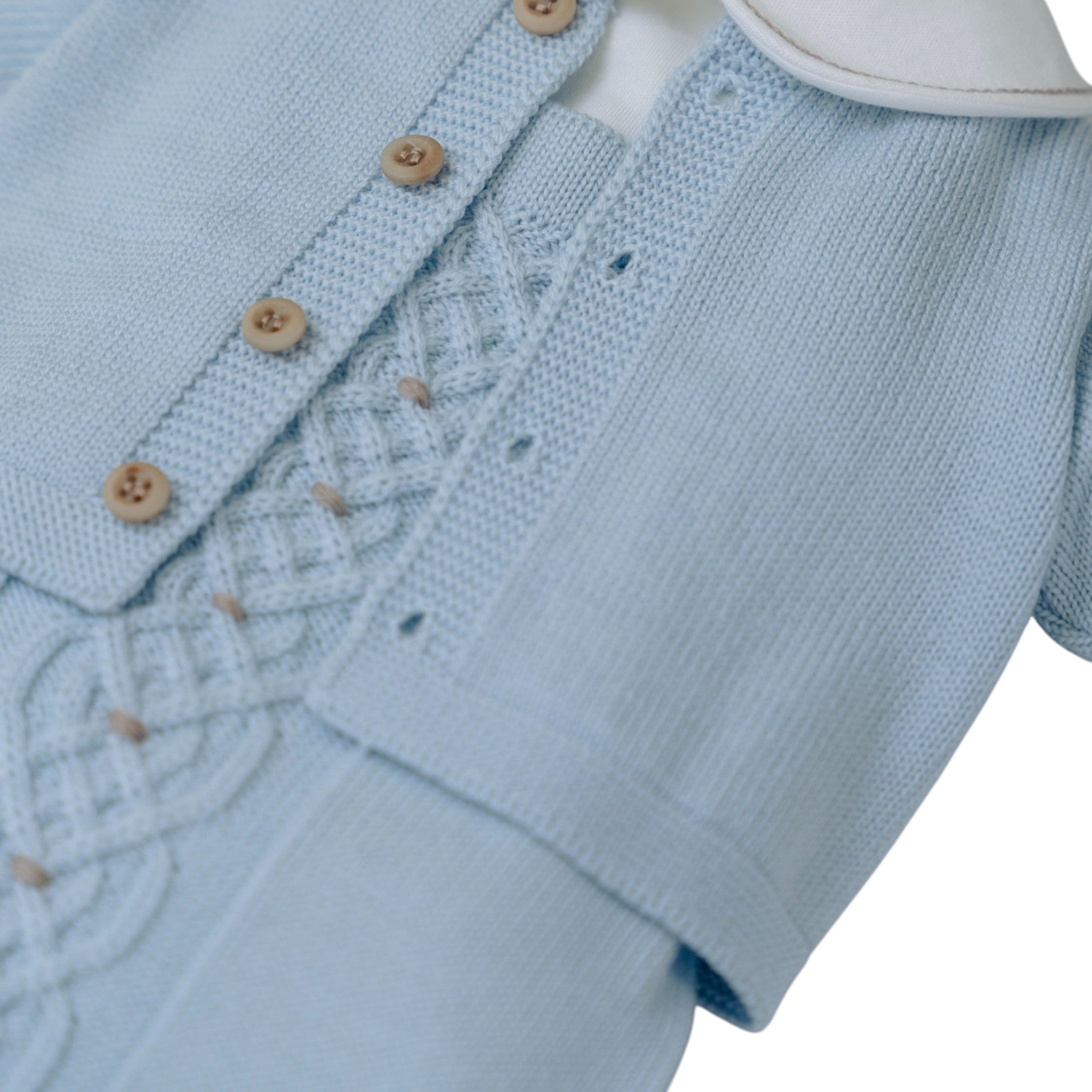 Completo Nascita Neonato Lana Vergine 100% Cielo IN5831 corredino e abbigliamento neonato | NANU' BABY