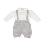 Completo Nascita Neonato Lana Vergine 100% Grigio IN6860/G corredino e abbigliamento neonato | NANU' BABY