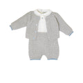 Completo Nascita Neonato Lana Vergine 100% Grigio IN6860/G corredino e abbigliamento neonato | NANU' BABY