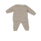 Completo Nascita Neonato Lana Vergine 100% Tortora IN6350 corredino e abbigliamento neonato | NANU' BABY