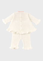 Completo Nascita Rose Bianco DELIZIA/CN corredino e abbigliamento neonato | NANU' BABY