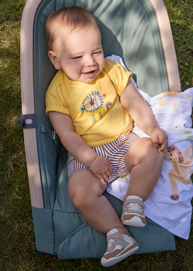 Completo Pantaloncini Maglia Giallo 1284/52 corredino e abbigliamento neonato | NANU' BABY