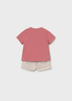 Completo Pantaloncini Polo Arancione 1281/48 corredino e abbigliamento neonato | NANU' BABY