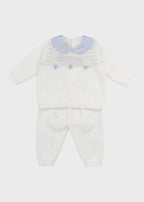 Completo Punto Smock Fiocchetti EK6550/C corredino e abbigliamento neonato | NANU' BABY