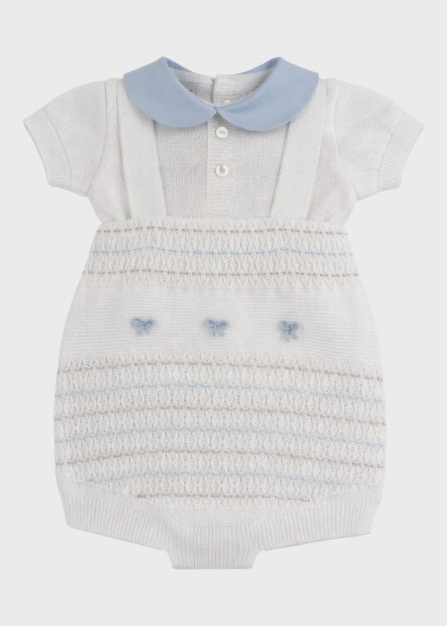 Completo Salopette Corta Cielo EK6552/C corredino e abbigliamento neonato | NANU' BABY