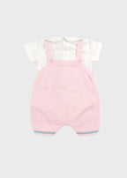 Completo Salopette Mongolfiera Rosa EK5030R corredino e abbigliamento neonato | NANU' BABY