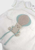 Completo Salopette Mongolfiera Verde EK5030V corredino e abbigliamento neonato | NANU' BABY