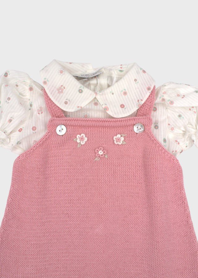 Completo Salopette Punto Vapore NAIME/AB - R corredino e abbigliamento neonato | NANU' BABY