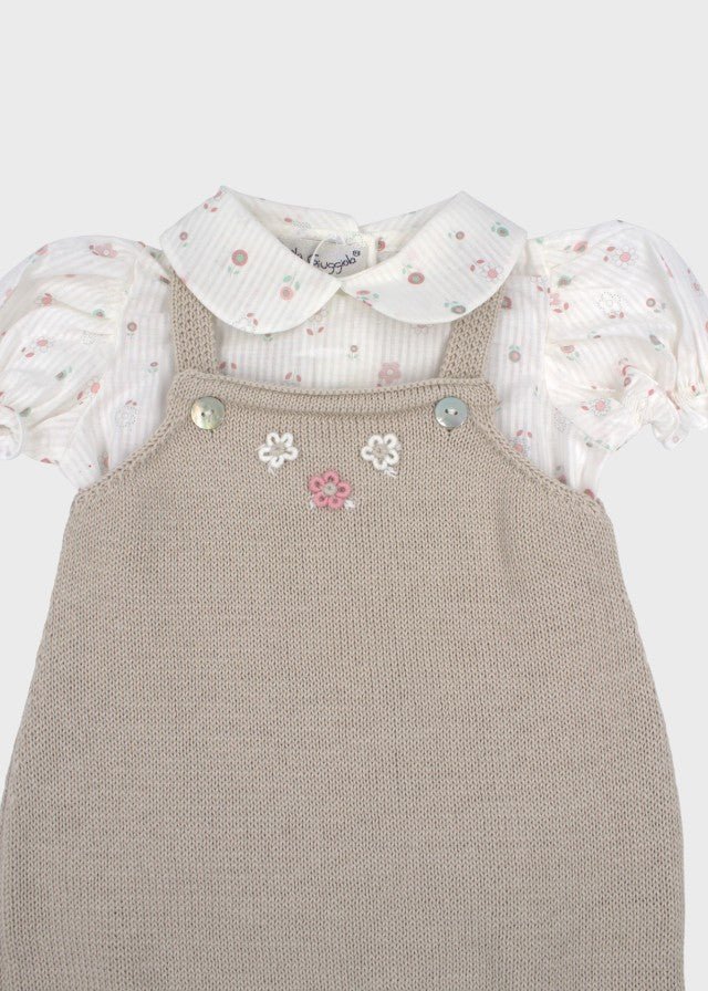 Completo Salopette Punto Vapore NAIME/AB - T corredino e abbigliamento neonato | NANU' BABY