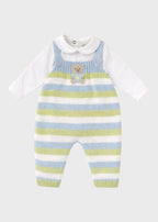 Completo Teddy Salopette Cielo EK6031/C corredino e abbigliamento neonato | NANU' BABY